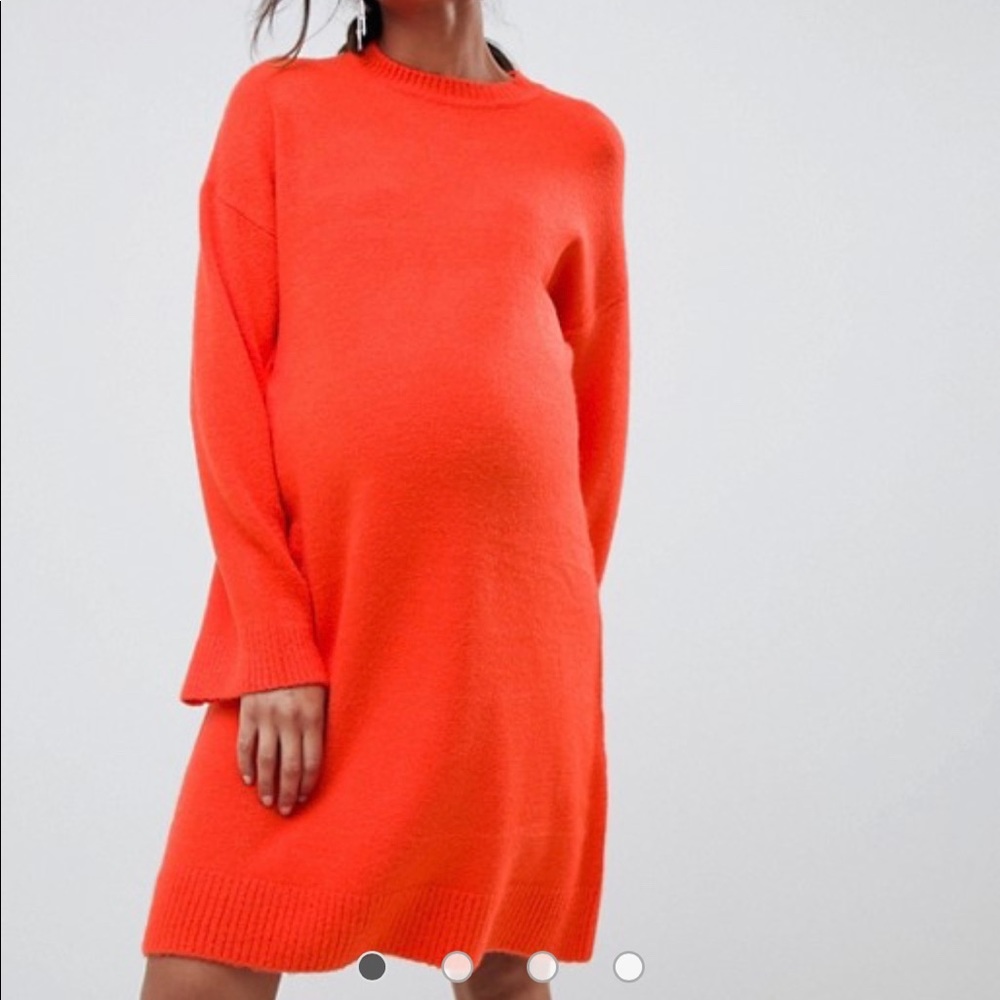 ASOS Maternity Fluffy Yarn Dress (NWT)